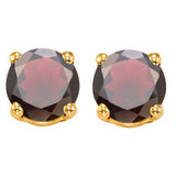 1.37 CT GARNET 10KT SOLID GOLD EARRINGS STUD wholesalekings wholesale silver jewelry
