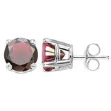 1.37 CT GARNET 10KT SOLID GOLD EARRINGS STUD wholesalekings wholesale silver jewelry