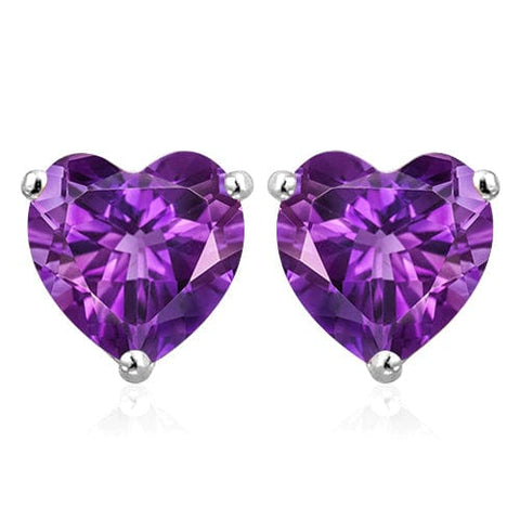 1.39 CT AMETHYST 925 STERLING SILVER EARRINGS STUD wholesalekings wholesale silver jewelry