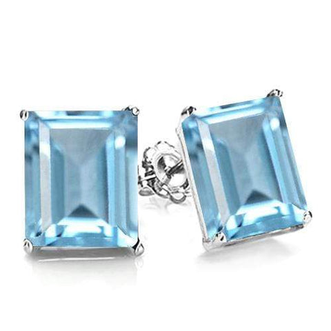 1.39 CT BABY SWISS BLUE TOPAZ 10KT SOLID GOLD EARRINGS STUD wholesalekings wholesale silver jewelry