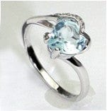 1.61 CT BABY SWISS BLUE TOPAZ & DIAMOND 925 STERLING SILVER RING wholesalekings wholesale silver jewelry