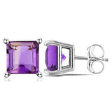 2.00 CT AMETHYST 10KT SOLID GOLD EARRINGS STUD wholesalekings wholesale silver jewelry
