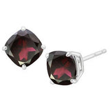 2.42 CT GARNET 10KT SOLID GOLD EARRINGS STUD wholesalekings wholesale silver jewelry