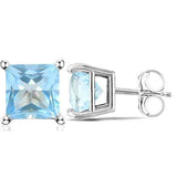 2.67 CT BABY SWISS BLUE TOPAZ 10KT SOLID GOLD EARRINGS STUD wholesalekings wholesale silver jewelry