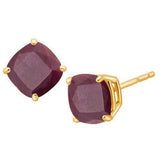 2.91 CT GENUINE RUBY 10KT SOLID GOLD EARRINGS STUD wholesalekings wholesale silver jewelry