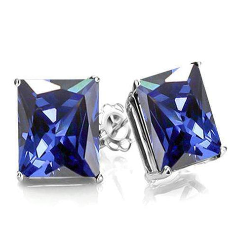 3.00 CT LAB TANZANITE 10KT SOLID GOLD EARRINGS STUD wholesalekings wholesale silver jewelry