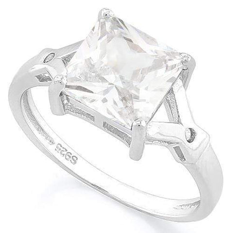 3.00 CT WHITE TOPAZ & DIAMOND 18K GOLD PLATED RING wholesalekings wholesale silver jewelry