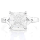 3.00 CT WHITE TOPAZ & DIAMOND 18K GOLD PLATED RING wholesalekings wholesale silver jewelry