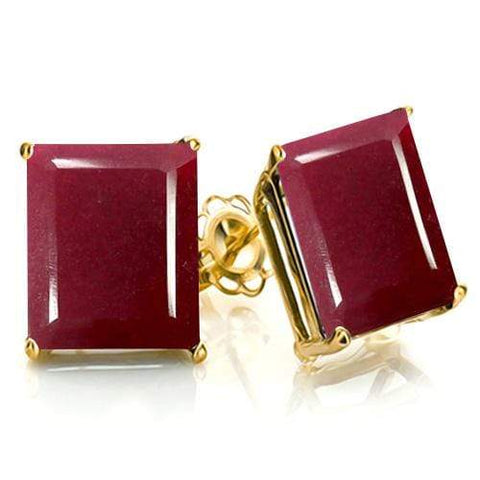 3.03 CT GENUINE RUBY 10KT SOLID GOLD EARRINGS STUD wholesalekings wholesale silver jewelry