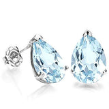 3/4 CT BABY SWISS BLUE TOPAZ 10KT SOLID GOLD EARRINGS STUD wholesalekings wholesale silver jewelry