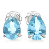 3/4 CT BABY SWISS BLUE TOPAZ 10KT SOLID GOLD EARRINGS STUD wholesalekings wholesale silver jewelry