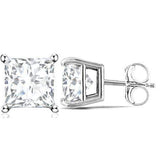 3.66 CT CREATED WHITE SAPPHIRE 10KT SOLID GOLD EARRINGS STUD wholesalekings wholesale silver jewelry