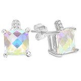 3 CARAT MERCURY MYSTIC TOPAZ   925 STERLING SILVER EARRINGS - Wholesalekings.com