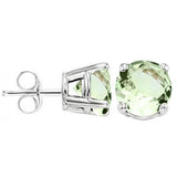 4/5 CT GREEN AMETHYST 10KT SOLID GOLD EARRINGS STUD wholesalekings wholesale silver jewelry