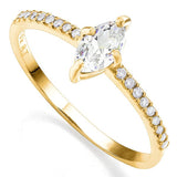 MEGA CLOSEOUT 1/2 CT GENUINE DIAMOND (VS) SOLITAIRE 10KT YELLOW SOLID GOLD ENGAGEMENT RING wholesalekings wholesale silver jewelry