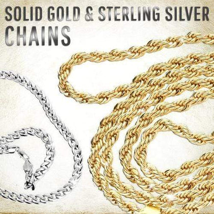 Genuine Sterling Silver Chains Starts at $1.50