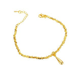 18K Gold Broken Water Drop Bracelet