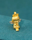 18K Yellow Gold Angel Pendant