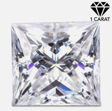 Guaranteed lowest price on Internet ! 1.00 ct. tw. Genuine Square Princess Diamond (Lab-grown) - EX (IDeal Cut) E-F VS-SI Loose Diamond