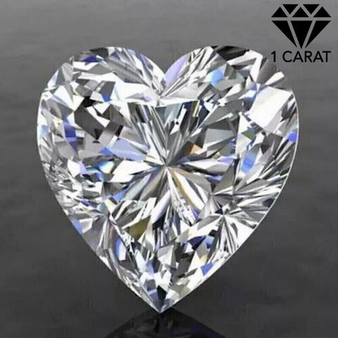 Guaranteed lowest price on Internet ! 1.00 ct. tw. Genuine Heart Brilliant Cut Diamond (Lab-grown) - EX (IDeal Cut) E-F VS-SI Loose Diamond