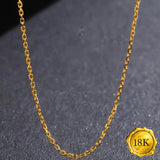 18INCHES ANCHOR CHAIN 18KT SOLID GOLD NECKLACE