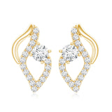 Lab Grown Diamond Designer Earrings for Women 925 Sterling Silver