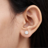 Women's Lab Grown Diamond Stud Earrings 925 Sterling Silver