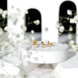 Bezel Set Lab Marquise Diamond Stud Earrings 925 Sterling Silver