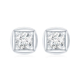 Lab Grown Diamond Stud Earrings  925 Sterling Silver