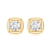 Lab Grown Diamond Stud Earrings  925 Sterling Silver