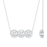 dailyjewelry-Wholesalekings-lab grown diamond 3 stone necklace 925 sterling silver