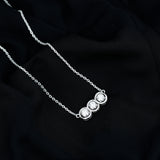 dailyjewelry-Wholesalekings-lab grown diamond 3 stone necklace 925 sterling silver