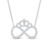 dailyjewelry-Wholesalekings-lab grown diamond infinity love knot necklace 925 sterling silver
