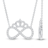 dailyjewelry-Wholesalekings-lab grown diamond infinity love knot necklace 925 sterling silver