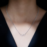 dailyjewelry-Wholesalekings-lab grown diamond infinity knot necklace 925 sterling silver