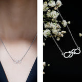 dailyjewelry-Wholesalekings-lab grown diamond infinity knot necklace 925 sterling silver