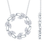 dailyjewelry-Wholesalekings-marquise lab grown diamond eternity necklace 925 sterling silver