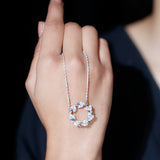 dailyjewelry-Wholesalekings-marquise lab grown diamond eternity necklace 925 sterling silver