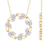 Marquise Lab Grown Diamond Eternity Necklace 925 Sterling Silver