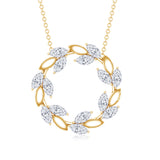 Marquise Lab Grown Diamond Eternity Necklace 925 Sterling Silver
