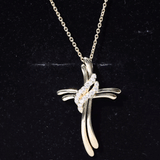 dailyjewelry-Wholesalekings-lab grown diamond designer catholic cross necklace 925 sterling silver