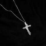 dailyjewelry-Wholesalekings-lab grown diamond designer catholic cross necklace 925 sterling silver