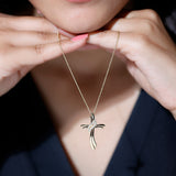 Lab Grown Diamond Designer Catholic Cross Necklace 925 Sterling Silver