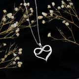 dailyjewelry-Wholesalekings-lab grown diamond heart necklace for women 925 sterling silver