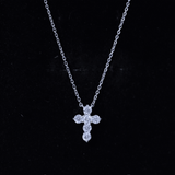 dailyjewelry-Wholesalekings-lab grown diamond religious cross pendant necklace 925 sterling silver