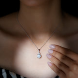 dailyjewelry-Wholesalekings-lab grown diamond 2 stone necklace 925 sterling silver
