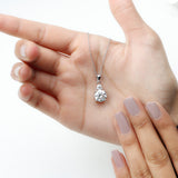 dailyjewelry-Wholesalekings-lab grown diamond 2 stone necklace 925 sterling silver