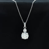 dailyjewelry-Wholesalekings-lab grown diamond 2 stone necklace 925 sterling silver