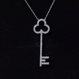 dailyjewelry-Wholesalekings-lab grown diamond key necklace for women 925 sterling silver