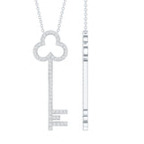 dailyjewelry-Wholesalekings-lab grown diamond key necklace for women 925 sterling silver